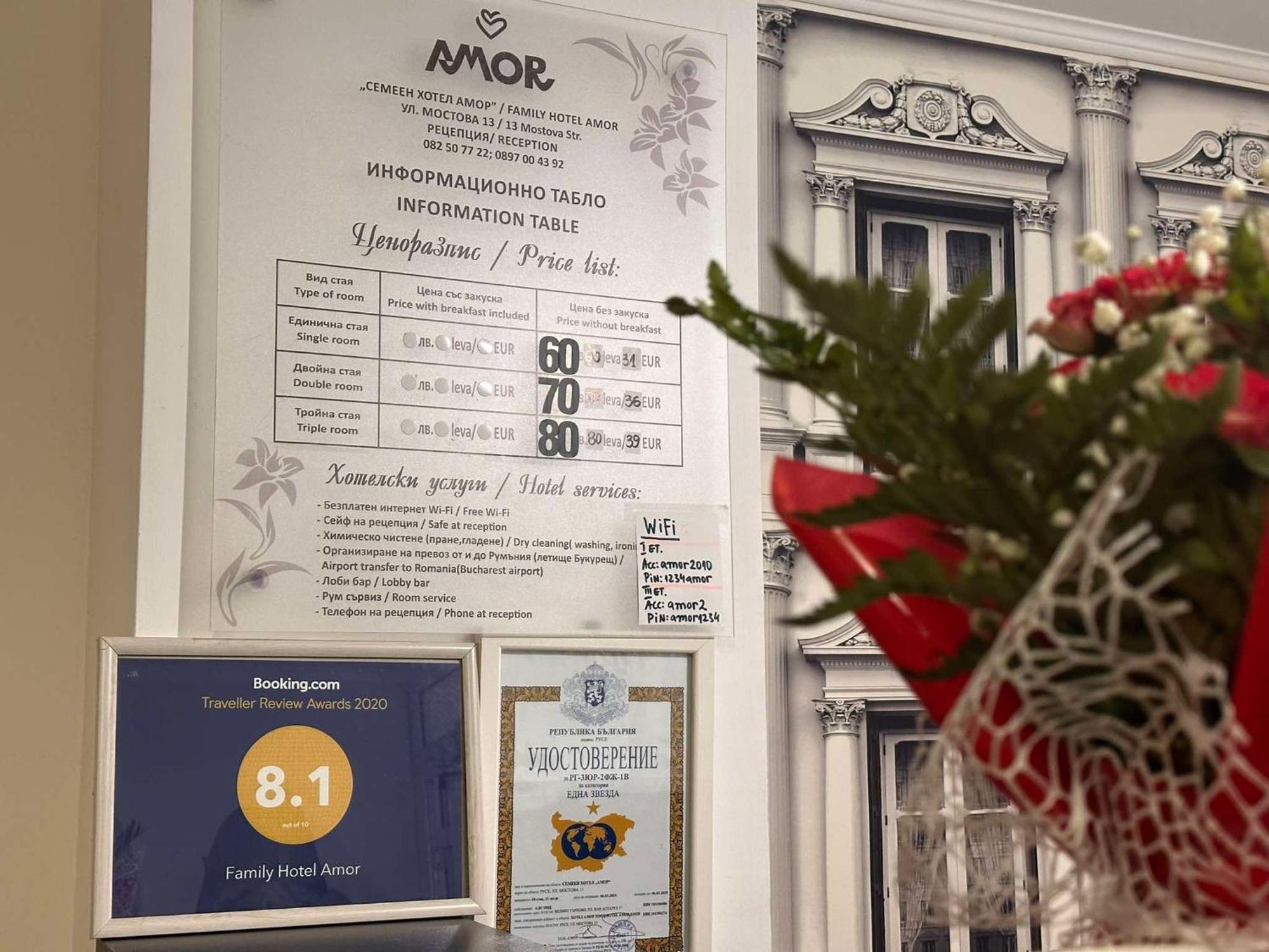 Family Hotel Amor Ruse Ngoại thất bức ảnh